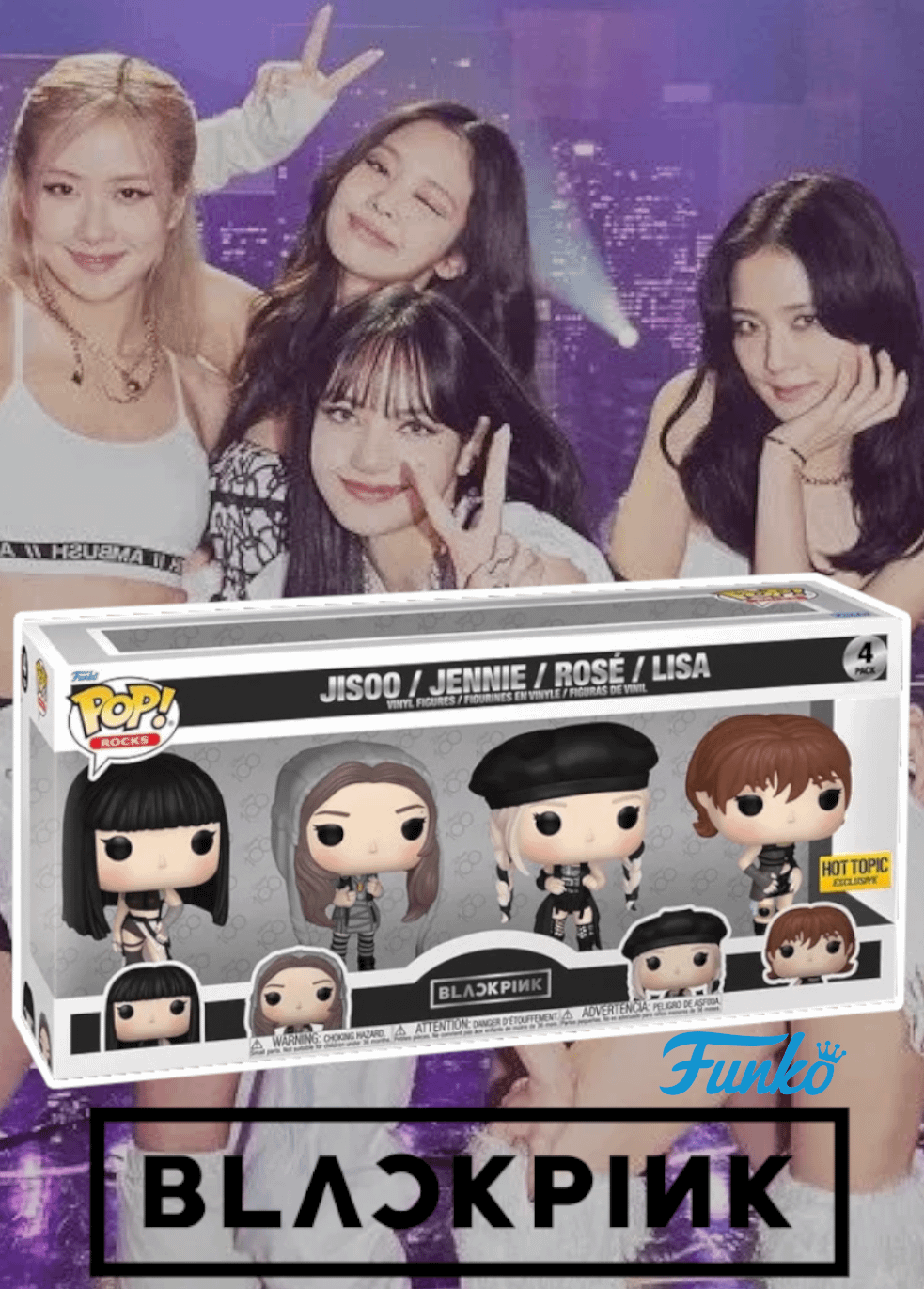 Funko Pop Jennie Lisa Jisoo Rose Blackpink